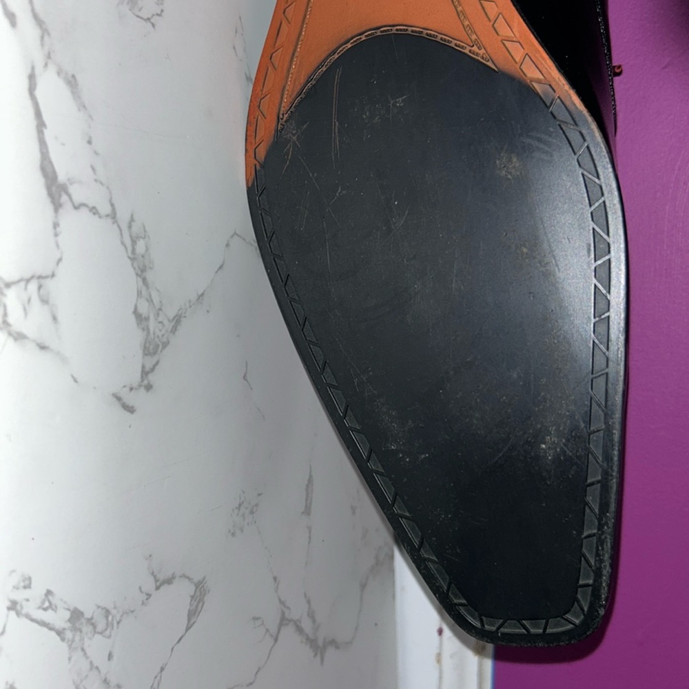 MENS Antonio Cerrelli Red and Black Formal Shoes - Picture 13 of 14